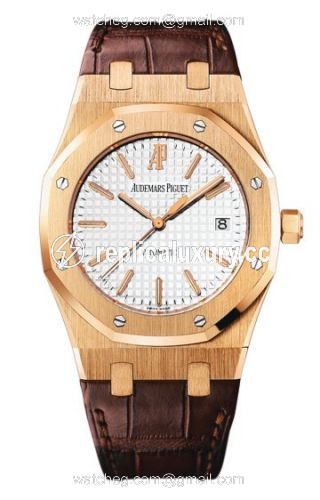 Audemars Piguet Royal Oak 15300 Pink Gold / Silver / Strap 15300OR.OO.D088CR.02
