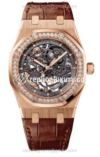 Audemars Piguet Royal Oak 15306 Openworked Selfwinding Pink Gold / Diamond 15306OR.ZZ.D088CR.01