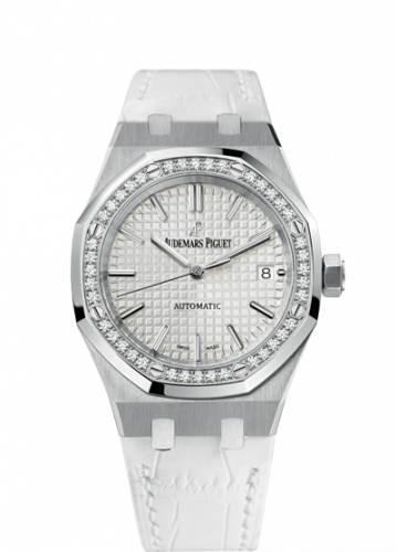 Audemars Piguet Royal Oak 15451 Selfwinding Stainless Steel / Diamond / Silver / Strap 15451ST.ZZ.D011CR.01