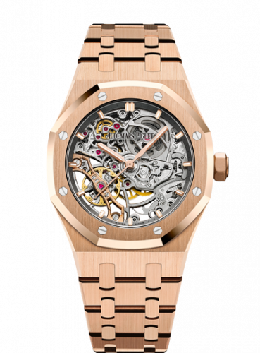 Audemars Piguet Royal Oak 37 Double Balance Wheel Openworked Pink Gold 15467OR.OO.1256OR.01