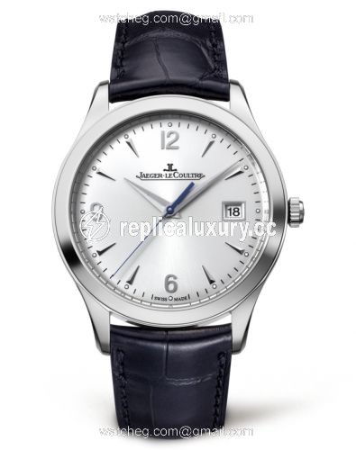 Jaeger-LeCoultre Master Control Date Stainless Steel / Silver / Alligator 1548420