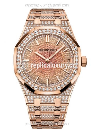 Audemars Piguet Royal Oak 155020 Pink Gold / Orange Sapphire 15502OR.ZZ.1222OR.01