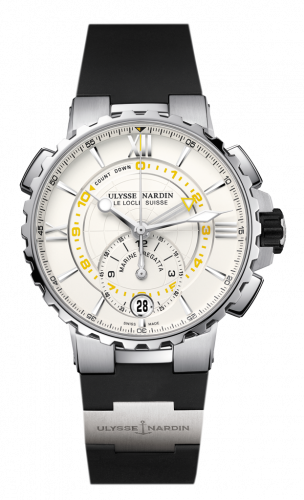 Ulysse Nardin Marine Regatta Stainless Steel / Silver / Rubber 1553-155-3/40