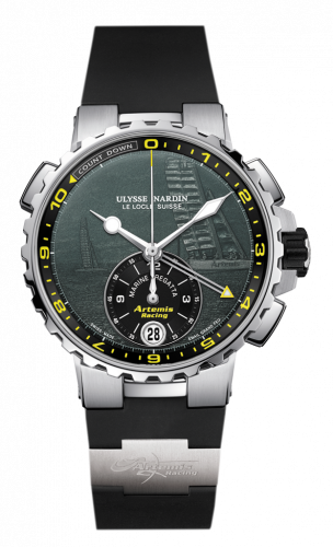 Ulysse Nardin Marine Regatta Stainless Steel / Artemis / Rubber 1553-155LE-3/E2-ART