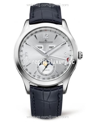 Jaeger-LeCoultre Master Calendar Stainless Steel / Silver / Alligator 1558420