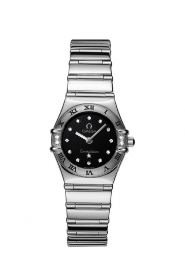 Omega Constellation Quartz 22.5 My Choice Stainless Steel / Diamond / Black 1566.56.00