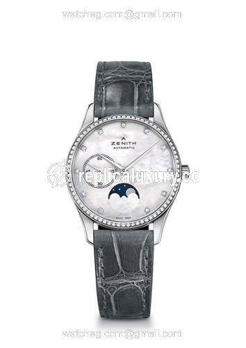 Zenith Elite Ultra Thin Lady Moonphase MOP / Diamond 16.2310.692/81.C706