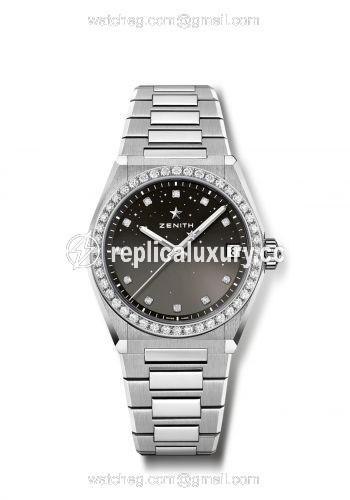 Zenith Defy Midnight Stainless Steel / Diamond / Grey 16.9200.670/02.MI001
