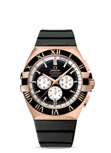 Omega Constellation Co-Axial 41 Chronograph Double Eagle Red Gold / Black / Rubber 1619.51.91