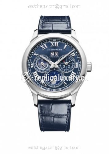 Chopard L.U.C Lunar One Platinum / Blue 161927-9001