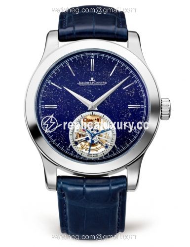 Jaeger-LeCoultre Master Grand Tourbillon White Gold / Blue Enamel 16634E0