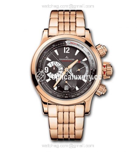 Jaeger-LeCoultre Master Compressor Chronograph Pink Gold Bracelet Grey 1752140