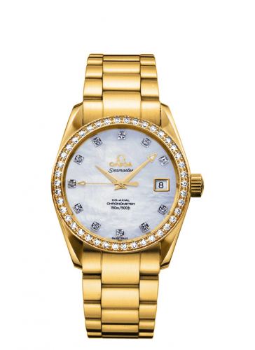 Omega Seamaster Aqua Terra 150M Co-Axial 36.2 Red Gold / Yellow Gold / Diamond / MOP / Bracelet 2009.75.00