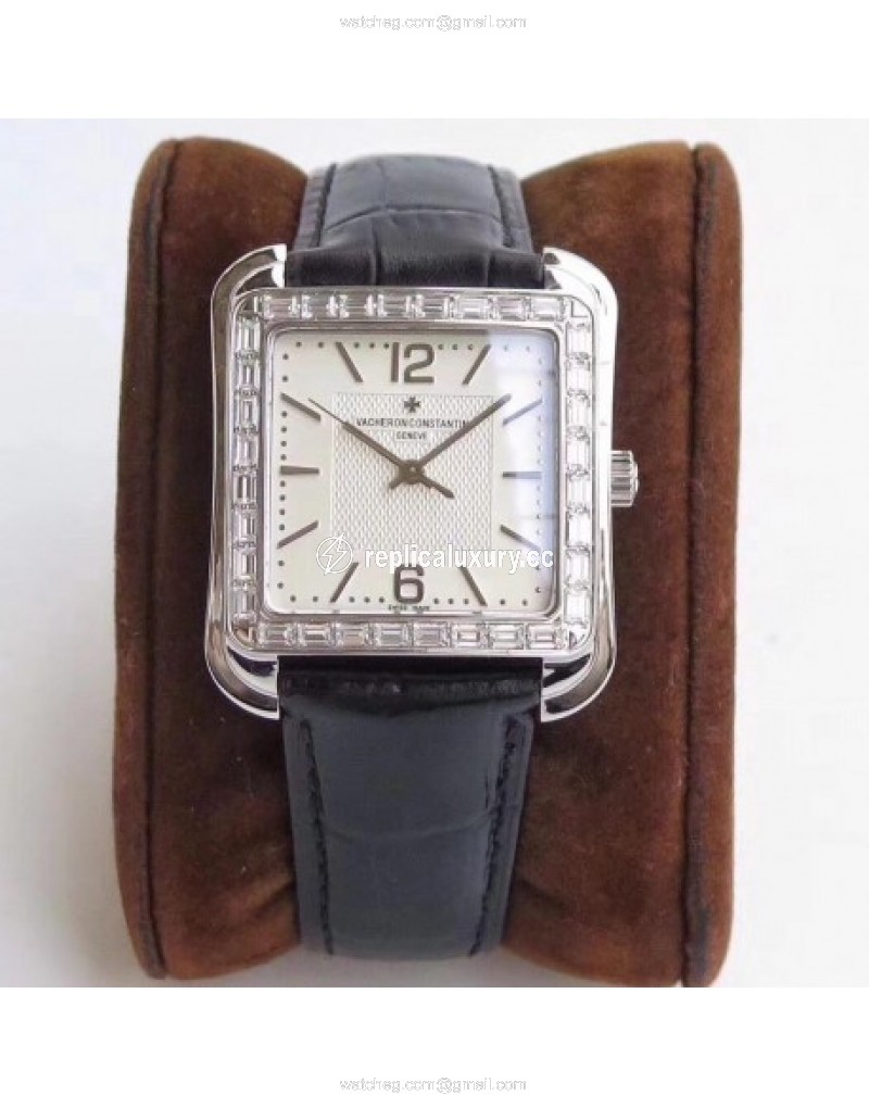 Vacheron Constantin Historiques Toledo 1951 86300 GS Stainless Steel & Diamonds White 