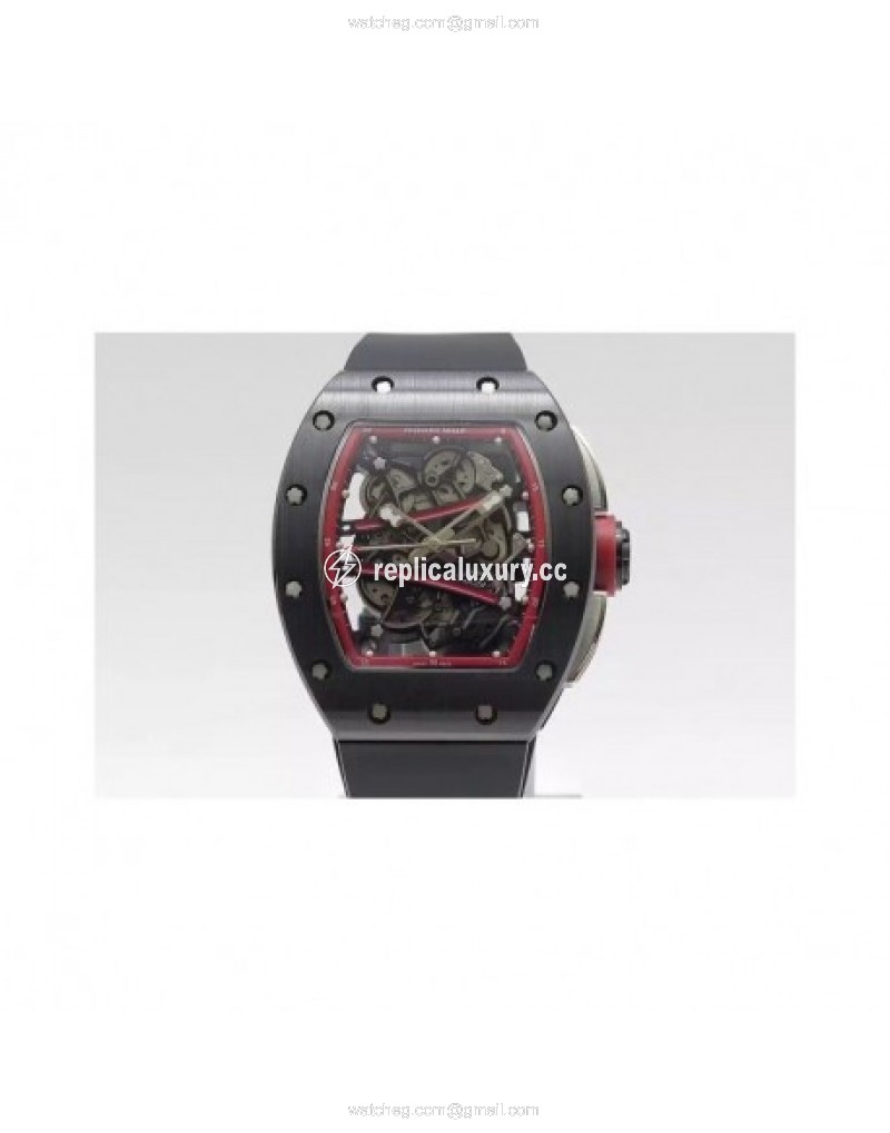Richard Mille RM59-01M Black Ceramic Red Skeleton 