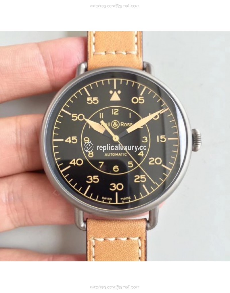 Bell & Ross Vintage Heritage BRWW192-HER/SCA BR Stainless Steel Black 