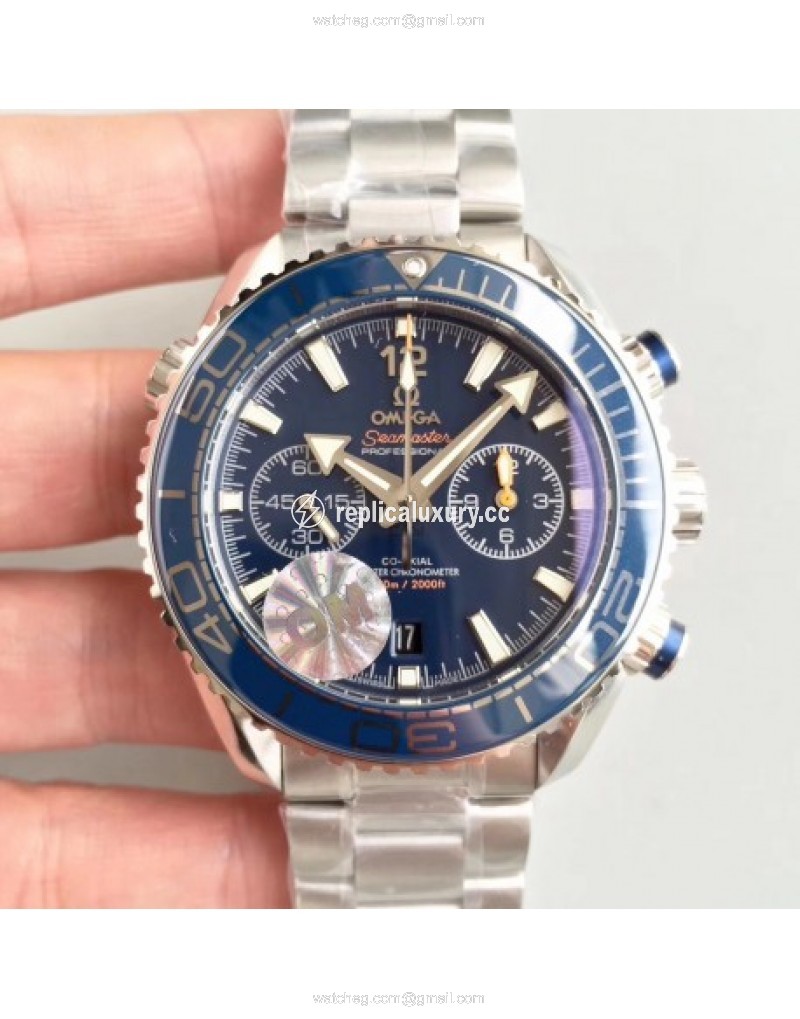 Omega Seamaster Planet Ocean 600M Chronograph 215.30.46.51.03.001 OM V2 Stainless Steel Blue 