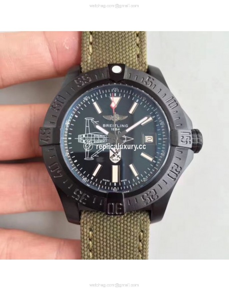 Breitling Avenger II Seawolf Boelcke M173316Y/BE72 GF PVD Black 