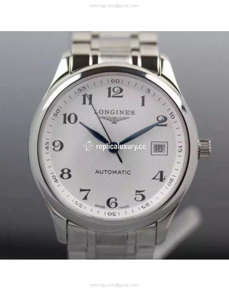 Longines Master Collection Stainless Steel White 