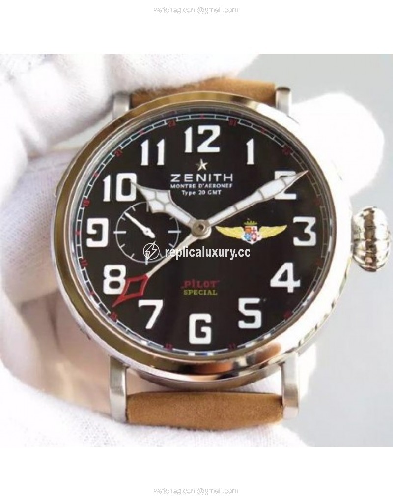 Zenith Pilot Type 20 GMT RG/LE 45mm Best Edition Black 
