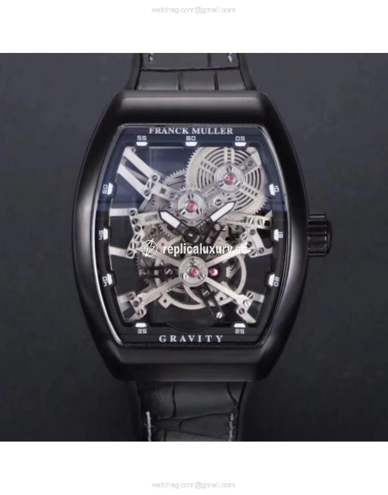 Franck Muller Vanguard Gravity Skeleton V 45 T GRAVITY CS SQT Noob PVD Skeleton 