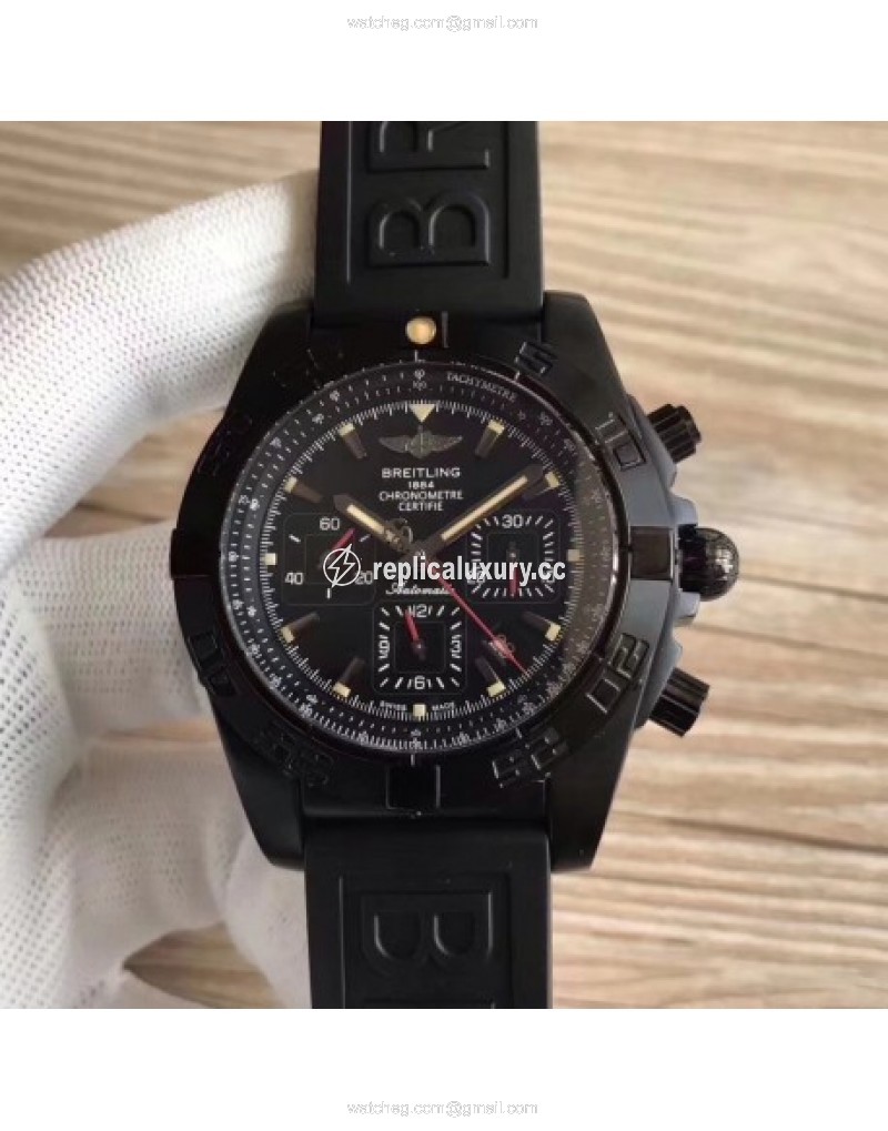 Breitling Chronomat 44 Blacksteel MB0111C3/BE35 GF PVD Black 