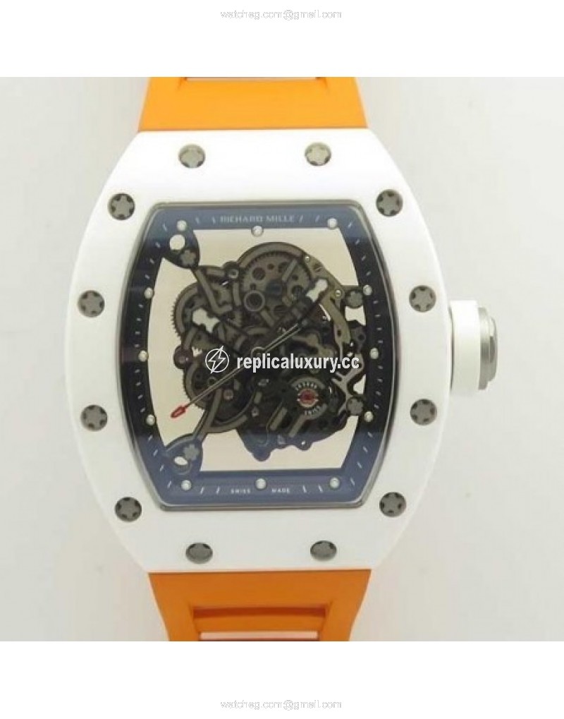 Richard Mille RM055 KV V2 White Ceramic Skeleton 