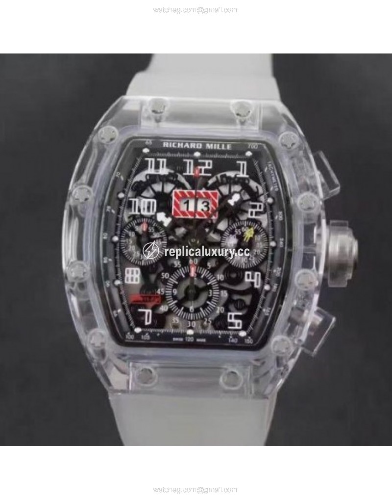 Richard Mille RM011-FM Shappire Black & Skeleton 