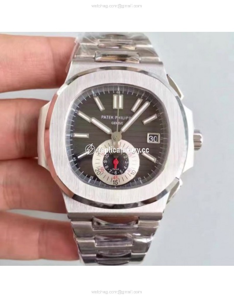 Patek Philippe Nautilus Chronograph 5980 JF Stainless Steel Black 