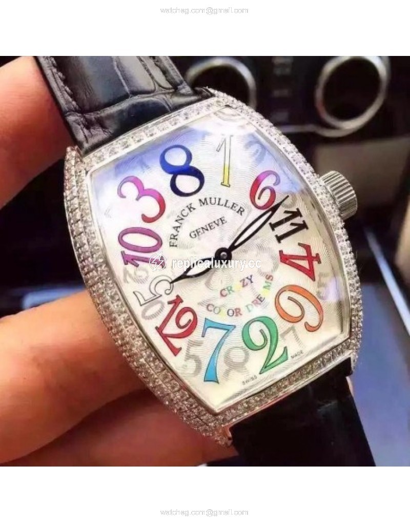 Franck Muller Crazy Color Dreams FM 8880 CH COL DRM Stainless Steel White 