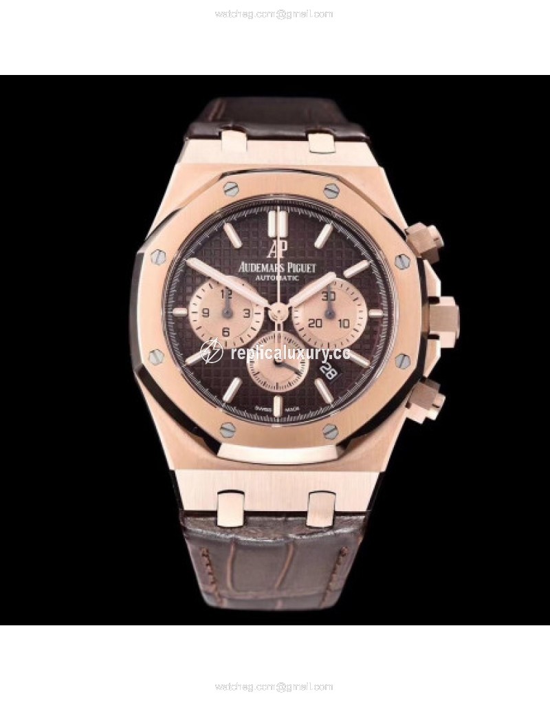 Audemars Piguet Royal Oak Chronograph 26331 OM Rose Gold Chocolate 