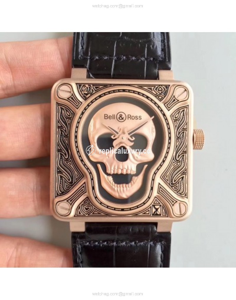 Bell & Ross BR 01 Skull Bronze Noob Bronze Black 