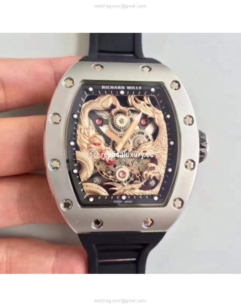 Richard Mille RM57-01 Jackie Chan Stainless Steel Rose Gold 