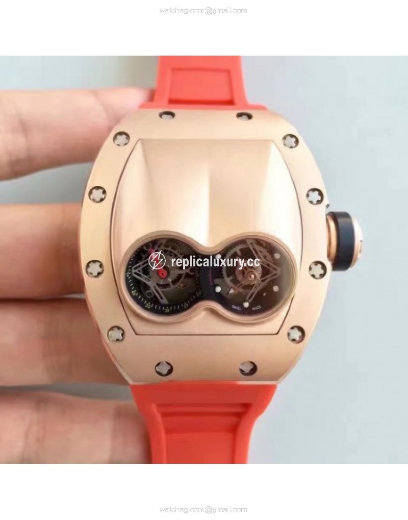 Richard Mille RM053 Pablo MacDonough Tourbillon Rose Gold Black 