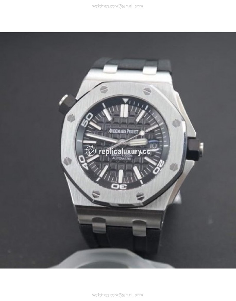 Audemars Piguet Royal Oak Offshore Diver 15703 Stainless Steel Black 