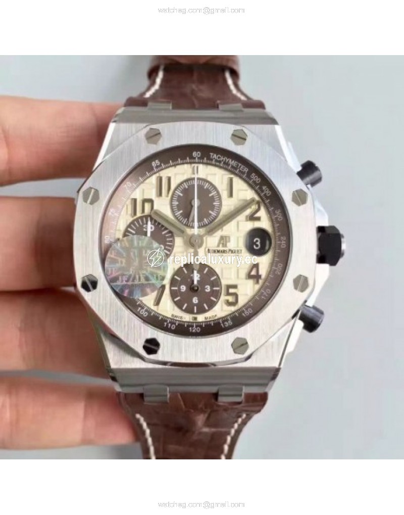 Audemars Piguet Royal Oak Offshore 26470ST.OO.A801CR.01 JF V2 Stainless Steel Brown 
