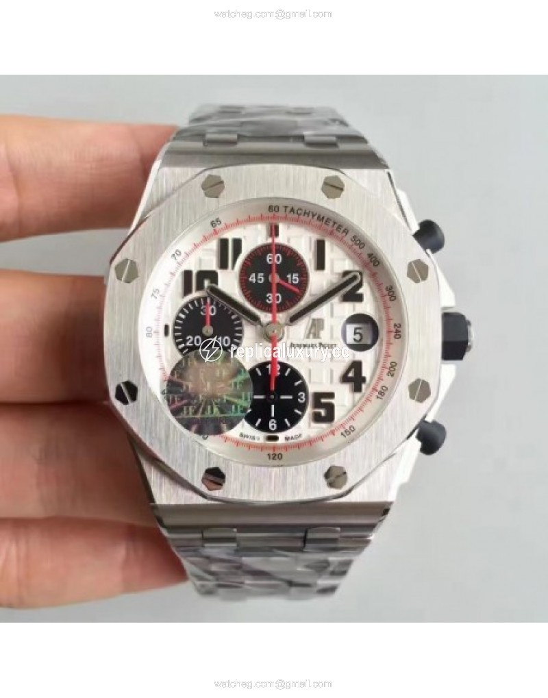 Audemars Piguet Royal Oak Offshore Panda 26170ST.OO.D101CR.02 JF V2 Stainless Steel White 