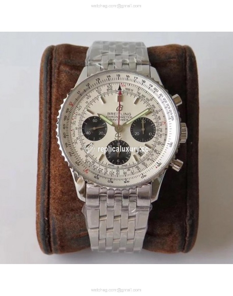 Breitling Navitimer 01 AB0121211G1A1 AI Stainless Steel White 