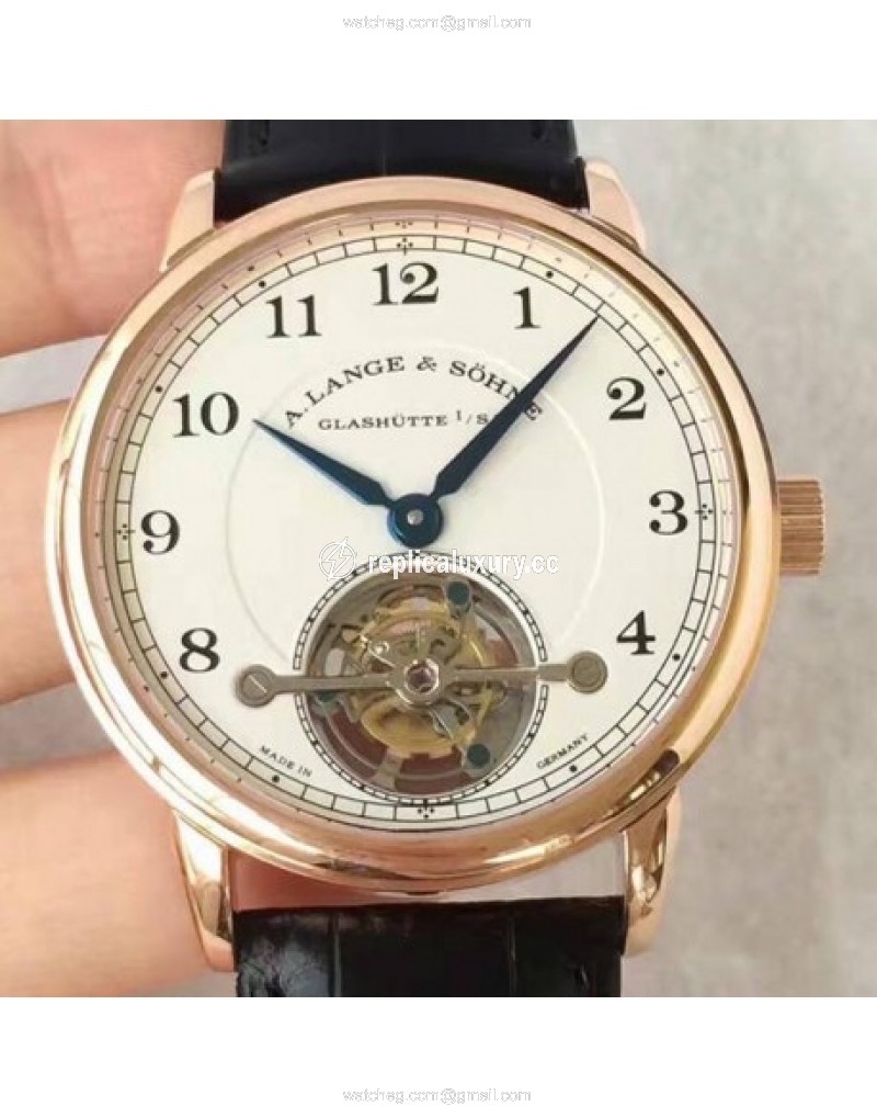 A. Lange & Sohne 1815 Tourbillon 730.032 Rose Gold White 