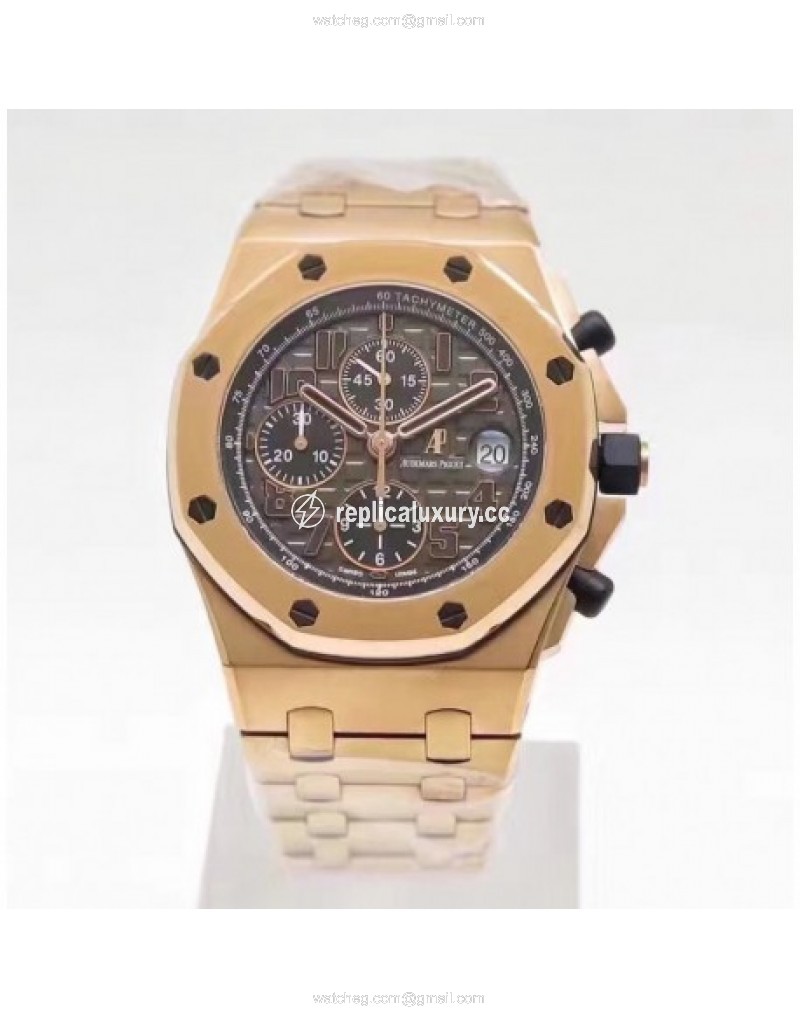 Audemars Piguet Royal Oak Offshore Don Ramon De La Cruz 26192OR.D0801CR.01 JF V2 Rose Gold Grey 