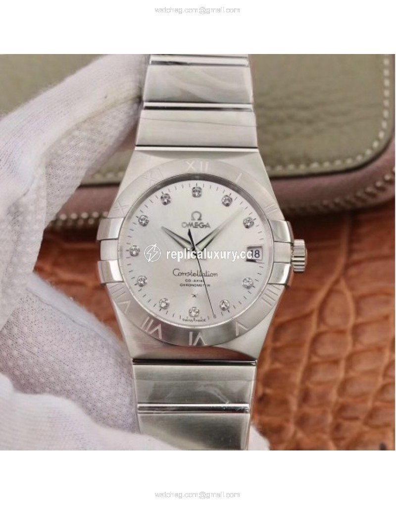 Omega Constellation 123.10.38.21.52.001 38MM VS Stainless Steel Silver 