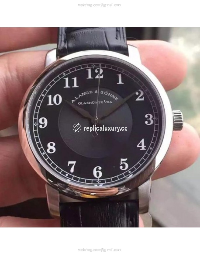 A. Lange & Sohne Saxonia Stainless Steel Black 