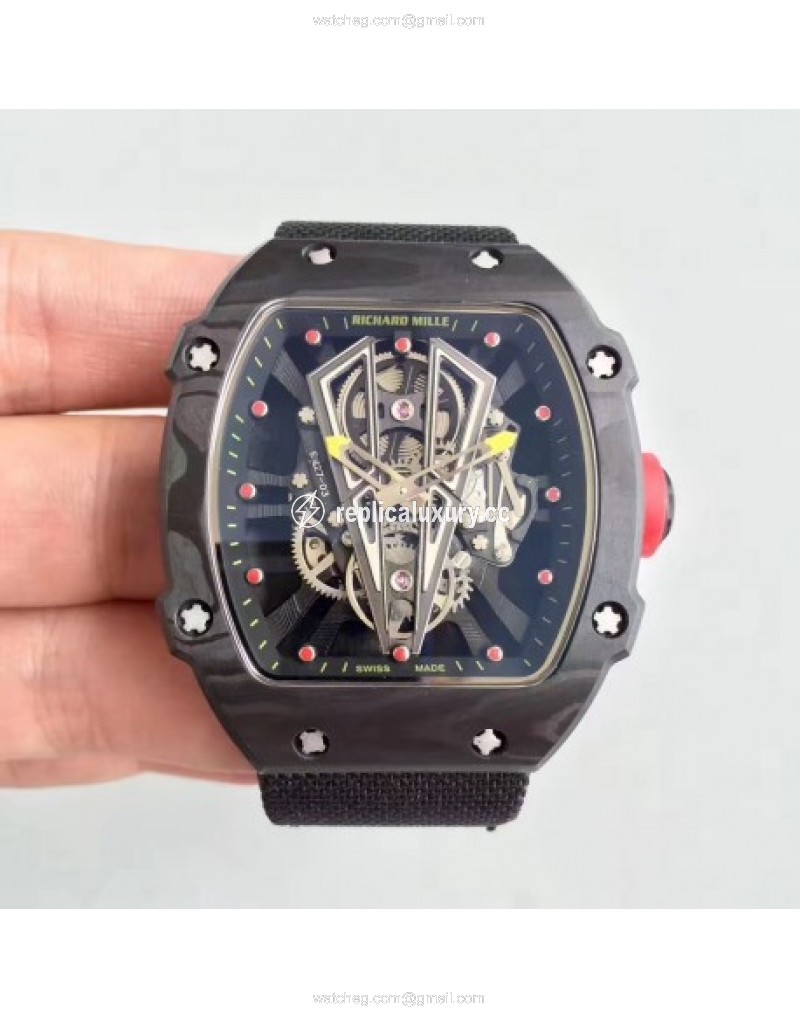 Richard Mille RM27-03 Rafael Nadal KL Forged Carbon Black Skeleton 