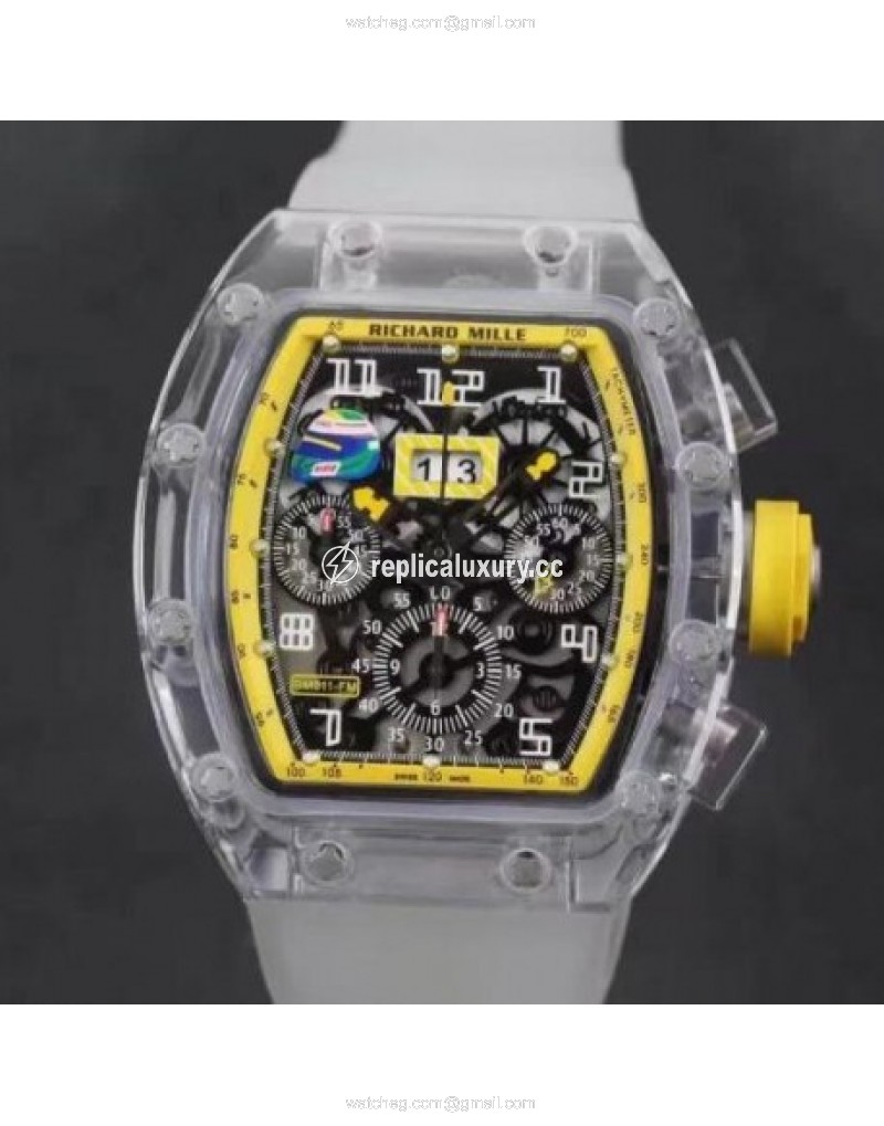 Richard Mille RM011-FM Shappire Yellow & Skeleton 