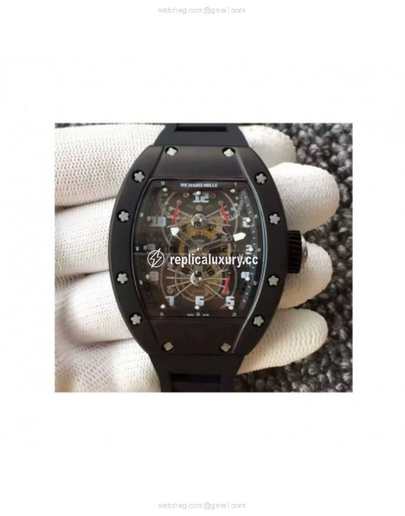 Richard Mille RM022 Aerodyne Dual Time Zone PVD Skeleton 