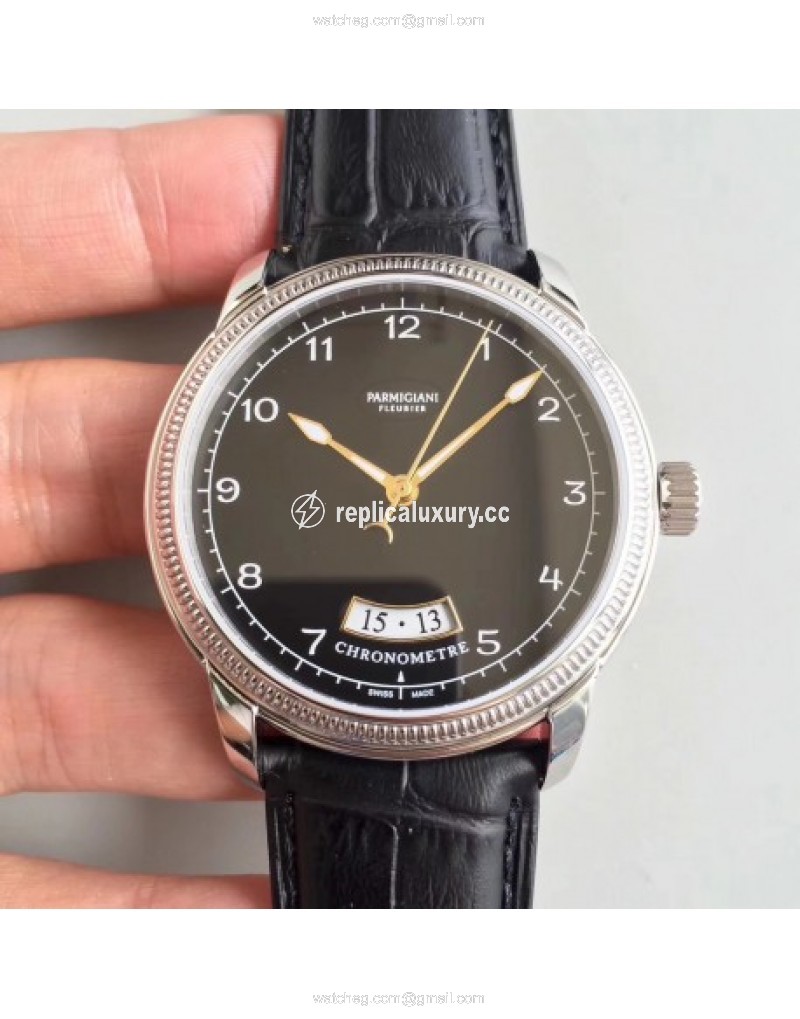Parmigiani Fleurier Toric PFC423-1201400-HA1441 ER Stainless Steel Black 