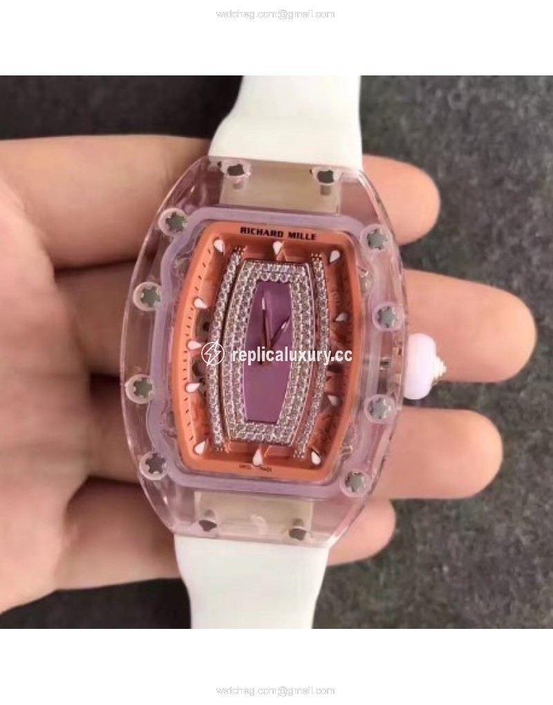 Richard Mille RM07 Ladies Sapphire Orange & Diamonds 