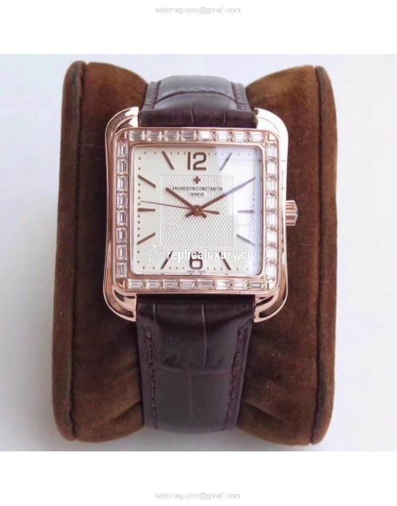 Vacheron Constantin Historiques Toledo 1951 86300/000R-9826 GS Rose Gold & Diamonds White 
