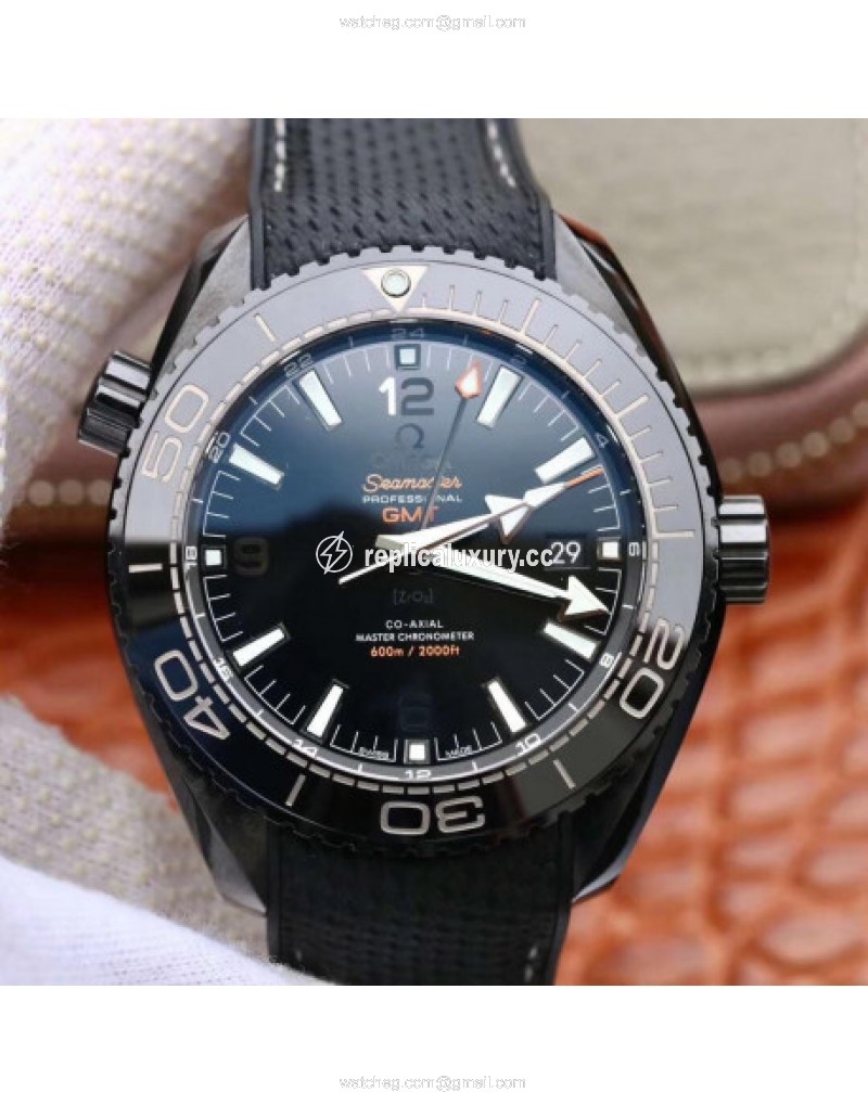 Omega Seamaster Planet Ocean 600M GMT Deep Black 215.92.46.22.01.001 VS PVD Black 