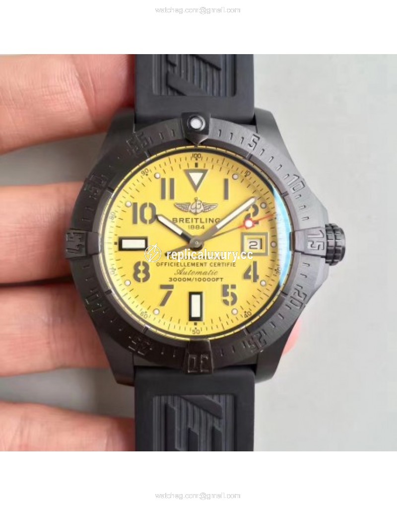 Breitling Avenger II Seawolf A1733110/I519/152S/A20SS.1 Limited Edition PVD Yellow 